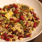 Chimichurri Beans and Rice with Corn | BaconFatte.com