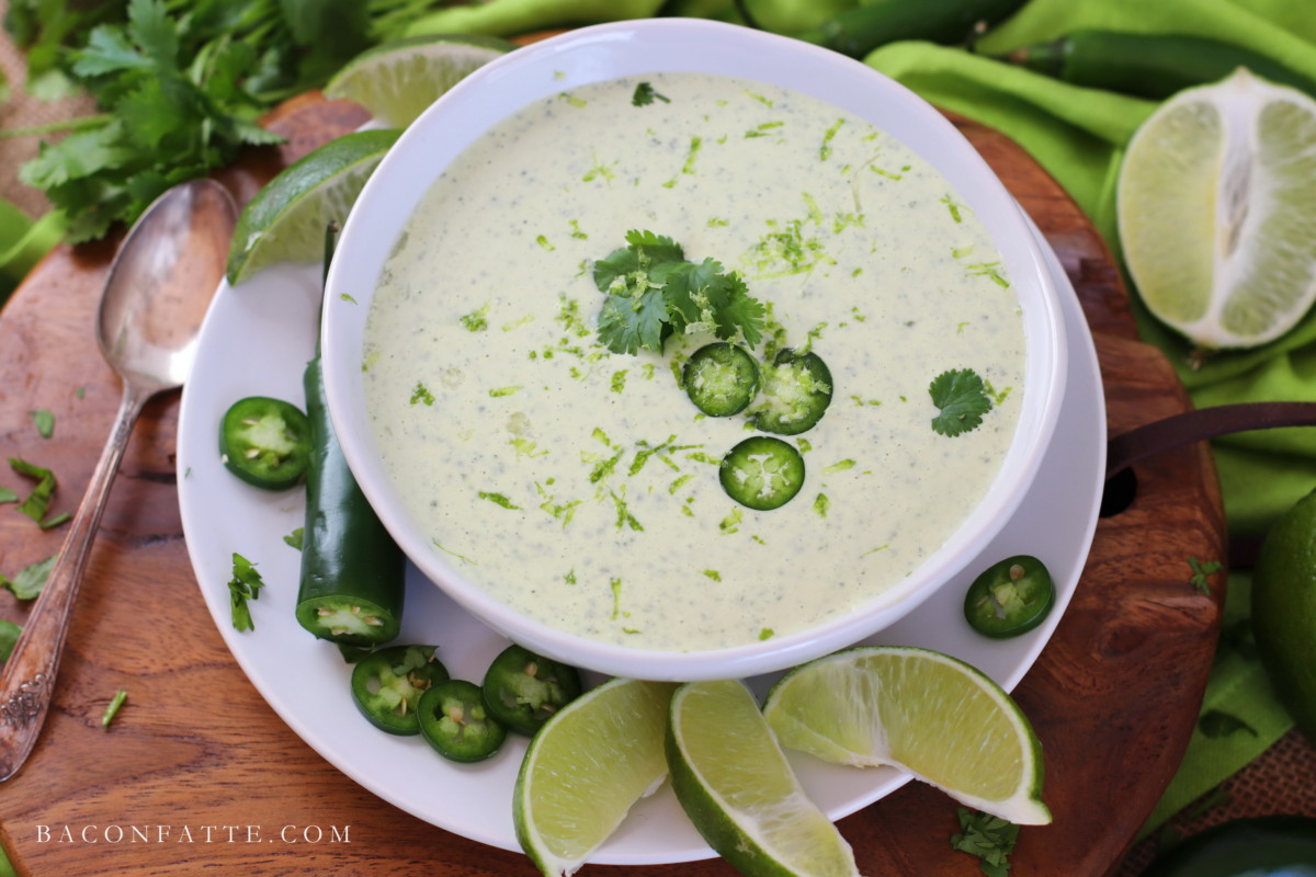 Fresh Cilantro Lime Yogurt Sauce recipe – BaconFatte.com