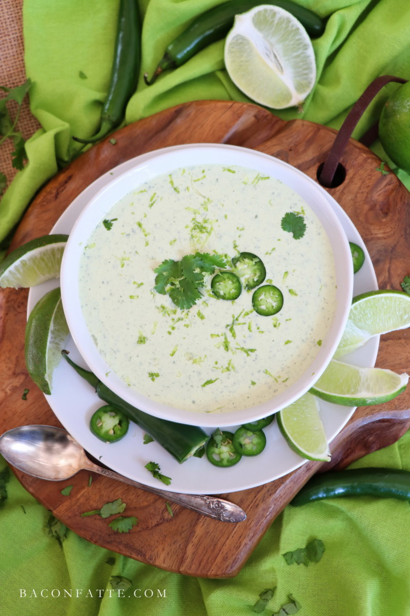 Fresh Cilantro Lime Yogurt Sauce – BaconFatte.com