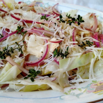 Warm Roasted Cabbage Salad - BaconFatte.com