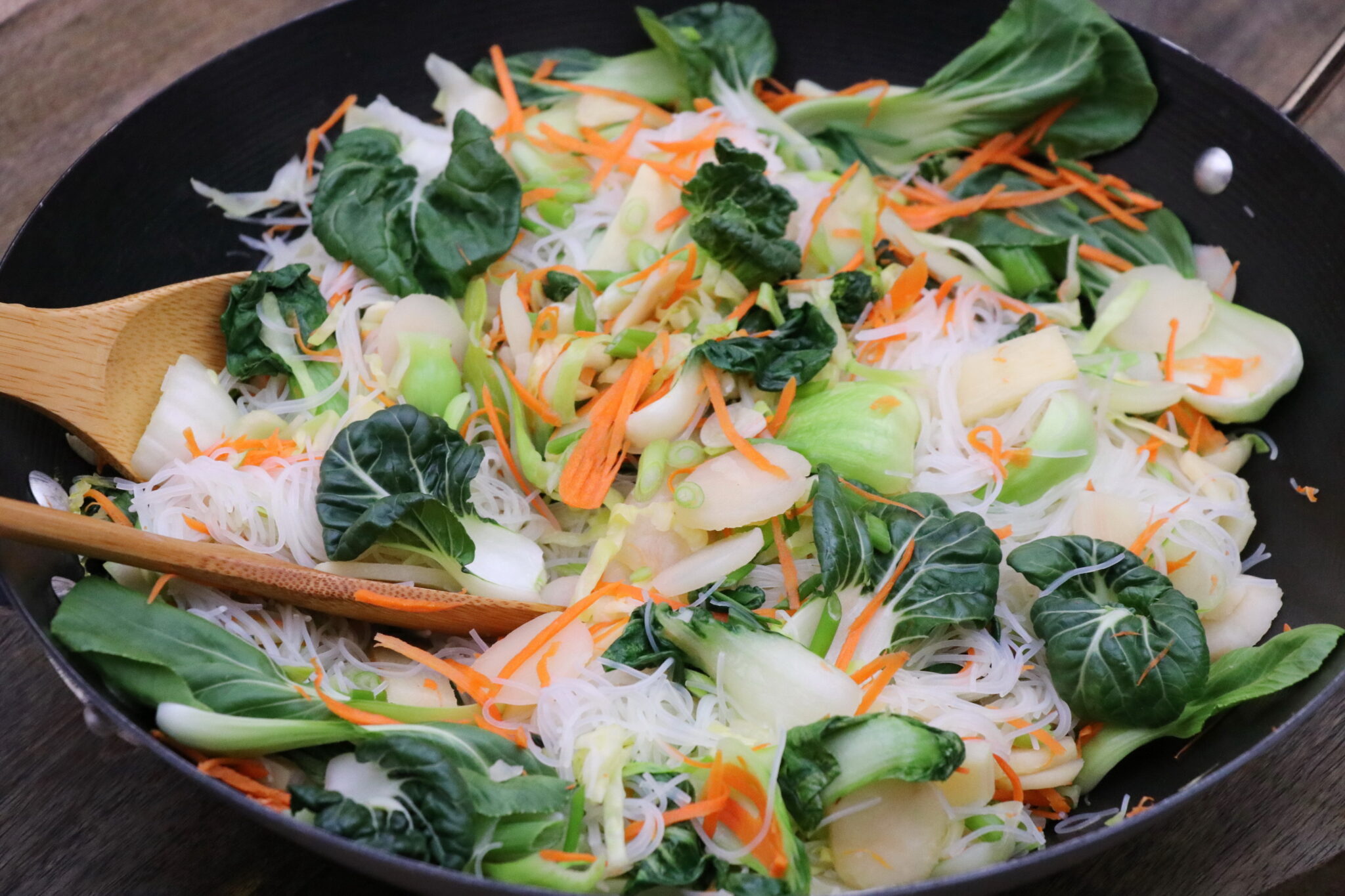 Asian Rice Noodle Vegetable Stir Fry