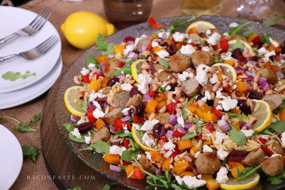 Warm Roasted Cabbage Salad - BaconFatte.com