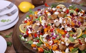 Turkey Meatball Orzo Salad with Veggies – BaconFatte.com