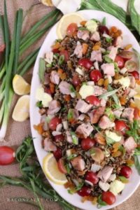 Turkey Wild Rice Salad with Tarragon and Grapes – BaconFatte.com