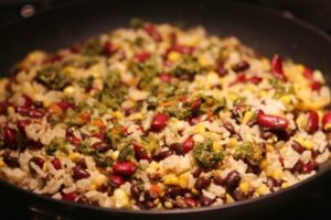 Rice and Beans with Corn and Chimichurri recipe – BaconFatte.com