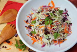 Colorful Cranberry Carrot & Red Onion Cole Slaw – BaconFatte.com