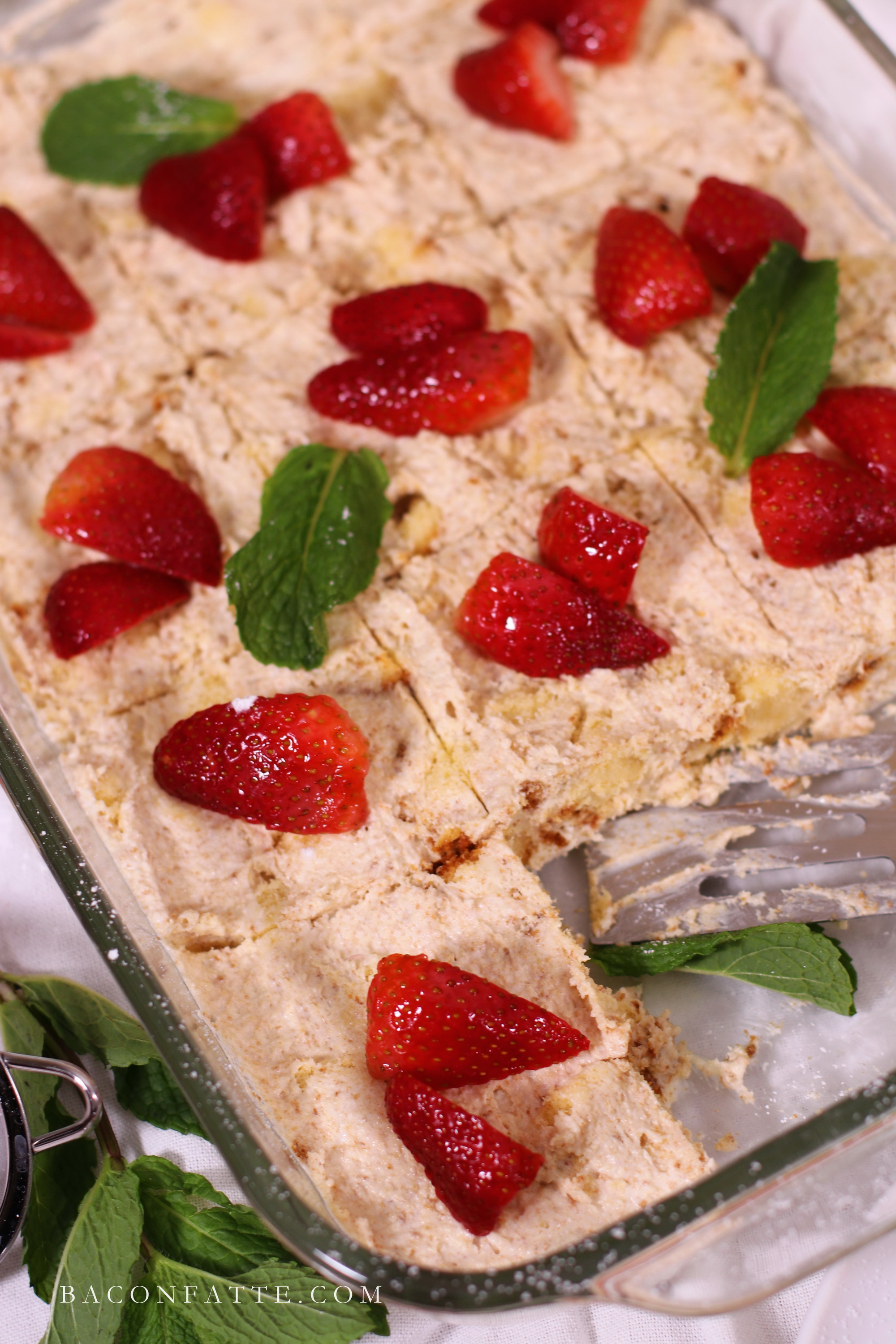 No Bake Strawberry Shortcake Dessert – BaconFatte.com