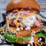 Buffalo Chicken Burgers - BaconFatte.com